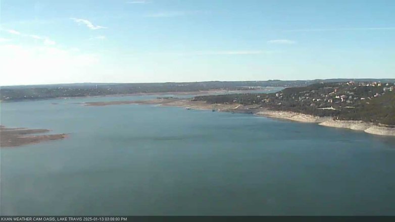 Lake Travis webcam, January 13, 2025 3:00 PM CT