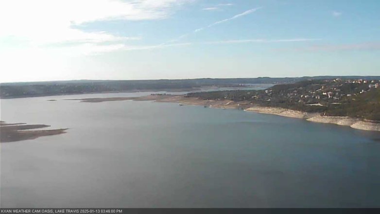 Lake Travis webcam, January 13, 2025 3:45 PM CT