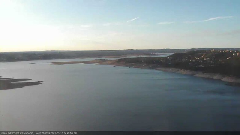 Lake Travis webcam, January 13, 2025 4:45 PM CT