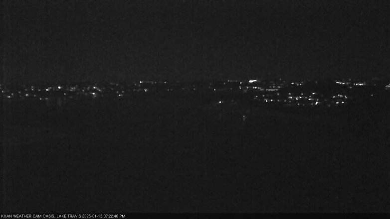 Lake Travis webcam, January 13, 2025 7:25 PM CT