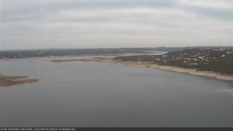 Lake Travis webcam, January 14, 2025 9:00 AM CT