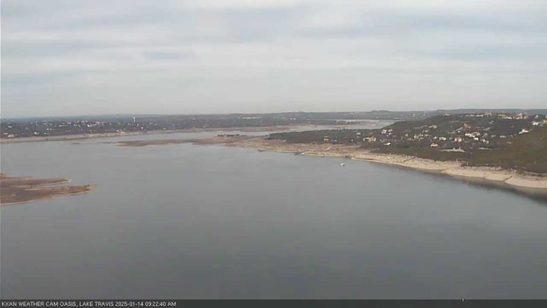 Lake Travis webcam, January 14, 2025 9:25 AM CT