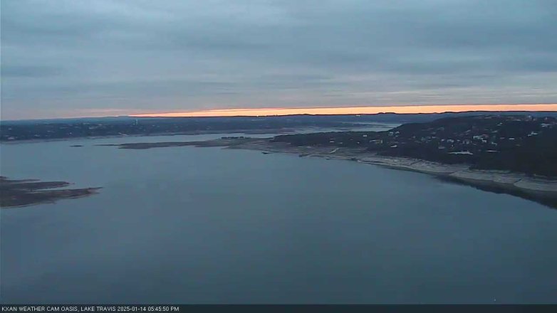 Lake Travis webcam, January 14, 2025 5:45 PM CT