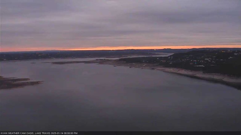 Lake Travis webcam, January 14, 2025 6:00 PM CT