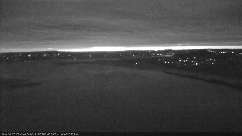 Lake Travis webcam, January 14, 2025 6:25 PM CT