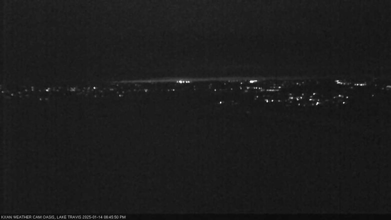 Lake Travis webcam, January 14, 2025 6:45 PM CT