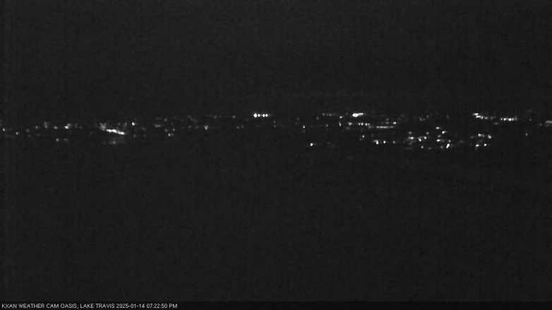Lake Travis webcam, January 14, 2025 7:25 PM CT