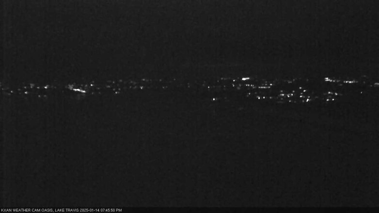 Lake Travis webcam, January 14, 2025 7:45 PM CT