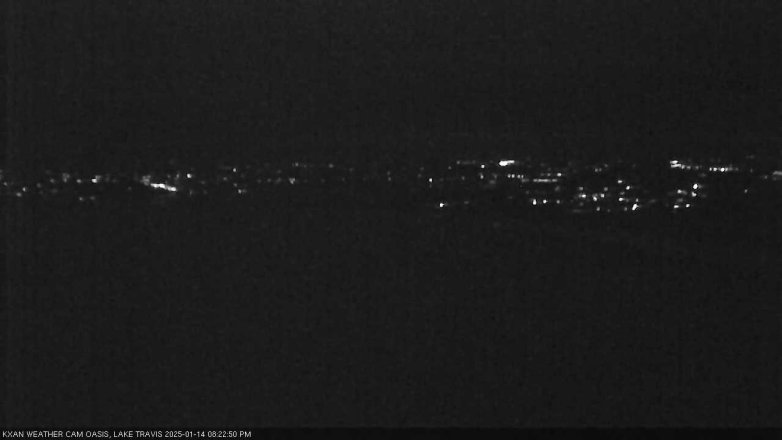 Lake Travis webcam, January 14, 2025 8:25 PM CT
