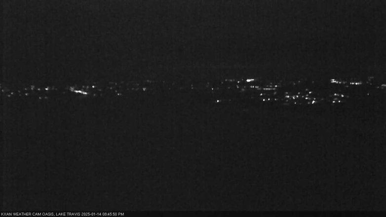 Lake Travis webcam, January 14, 2025 8:45 PM CT