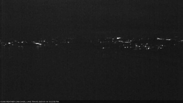 Lake Travis webcam, January 14, 2025 10:25 PM CT