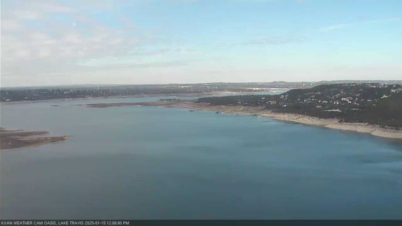 Lake Travis webcam, January 15, 2025 12:00 PM CT