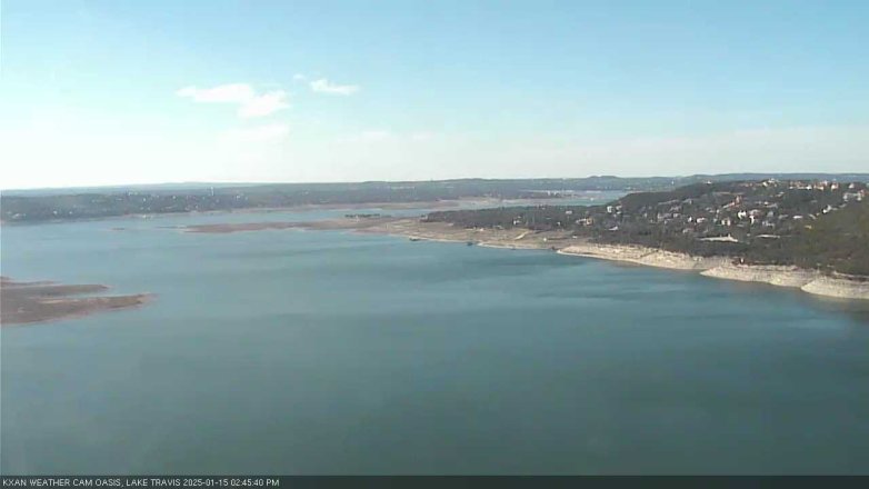 Lake Travis webcam, January 15, 2025 2:45 PM CT