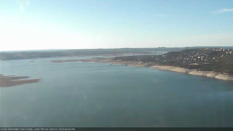 Lake Travis webcam, January 15, 2025 3:45 PM CT