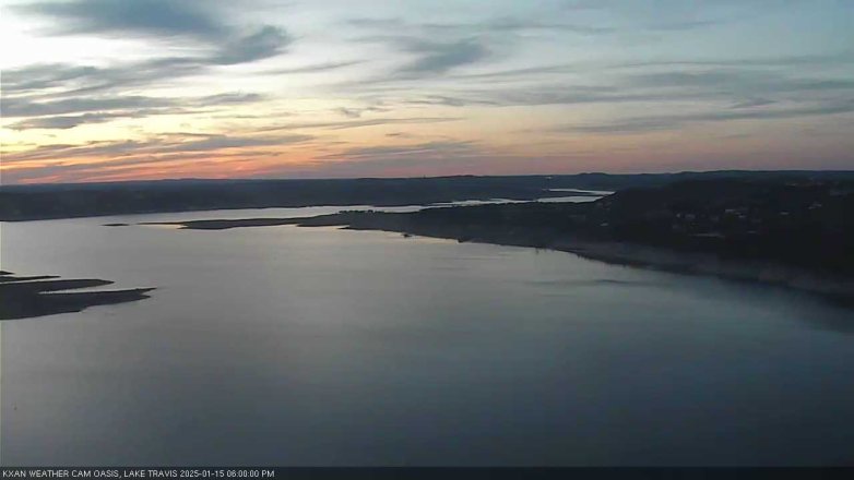 Lake Travis webcam, January 15, 2025 6:00 PM CT