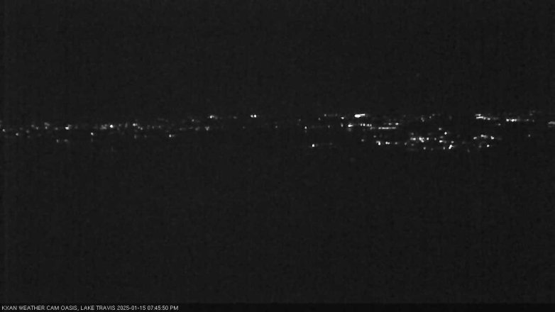 Lake Travis webcam, January 15, 2025 7:45 PM CT