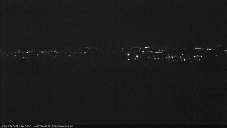Lake Travis webcam, January 15, 2025 8:45 PM CT