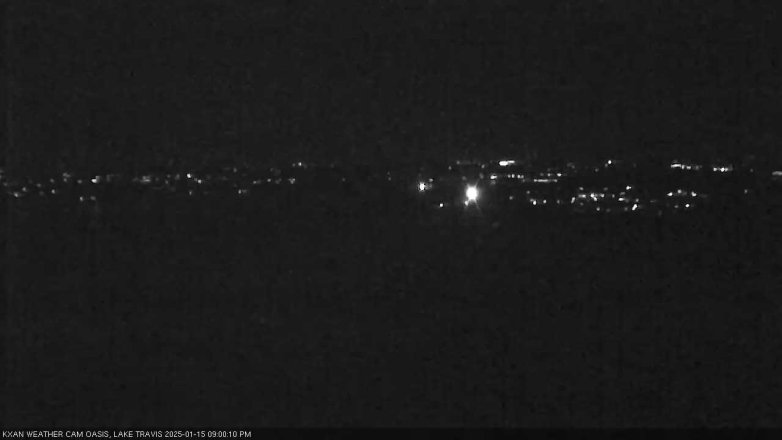 Lake Travis webcam, January 15, 2025 9:00 PM CT