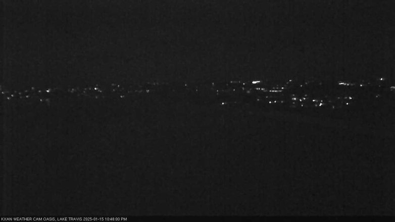 Lake Travis webcam, January 15, 2025 10:45 PM CT