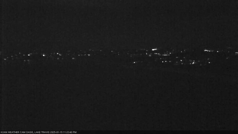 Lake Travis webcam, January 15, 2025 11:25 PM CT