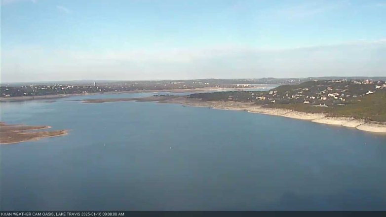 Lake Travis webcam, January 16, 2025 9:00 AM CT