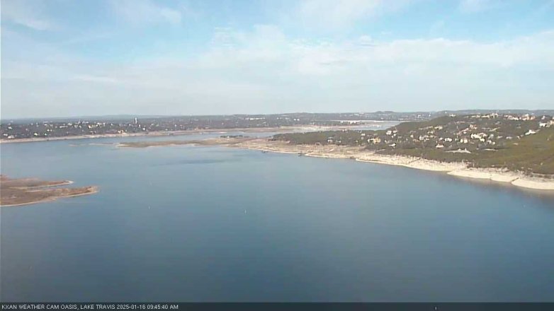 Lake Travis webcam, January 16, 2025 9:45 AM CT