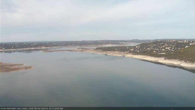 Lake Travis webcam, January 16, 2025 11:25 AM CT