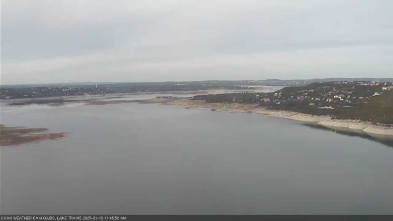 Lake Travis webcam, January 16, 2025 11:45 AM CT