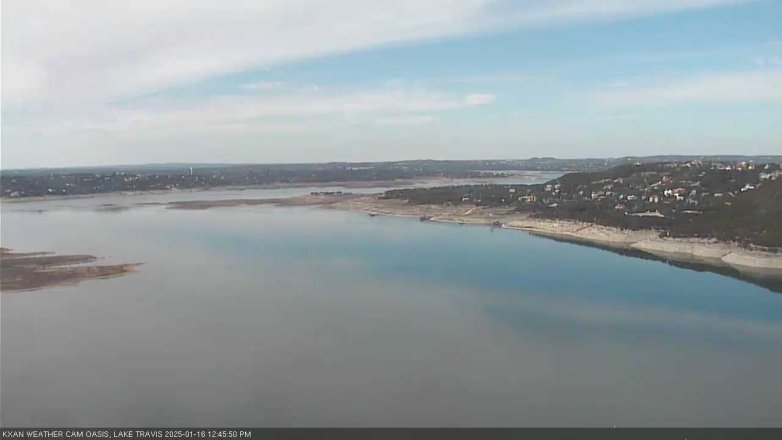 Lake Travis webcam, January 16, 2025 12:45 PM CT