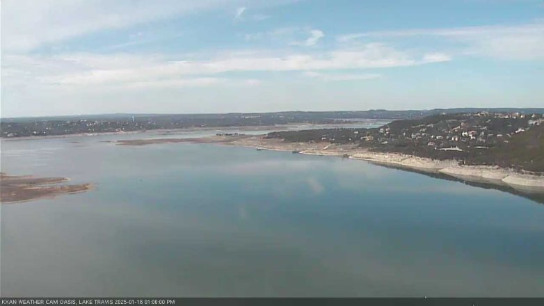 Lake Travis webcam, January 16, 2025 1:00 PM CT