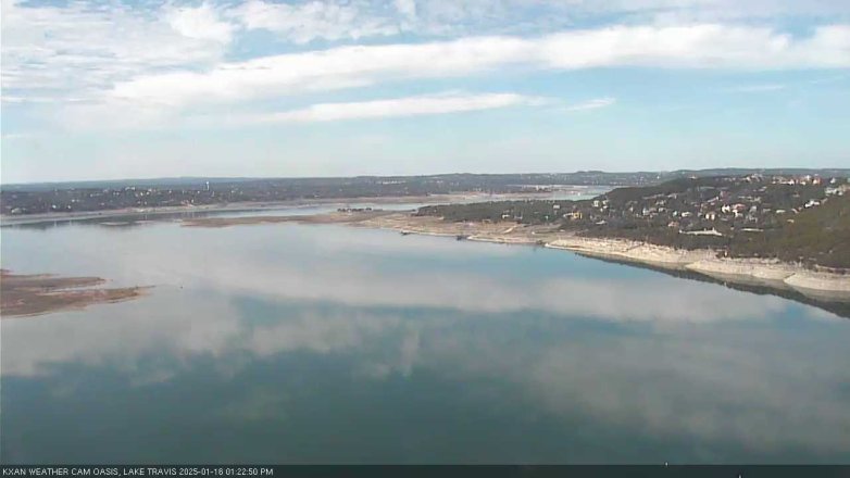 Lake Travis webcam, January 16, 2025 1:25 PM CT