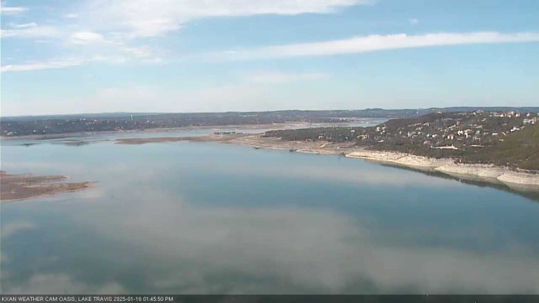 Lake Travis webcam, January 16, 2025 1:45 PM CT