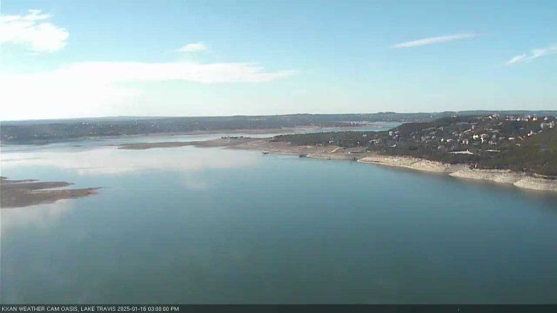 Lake Travis webcam, January 16, 2025 3:00 PM CT