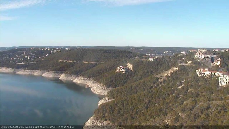Lake Travis webcam, January 16, 2025 3:45 PM CT