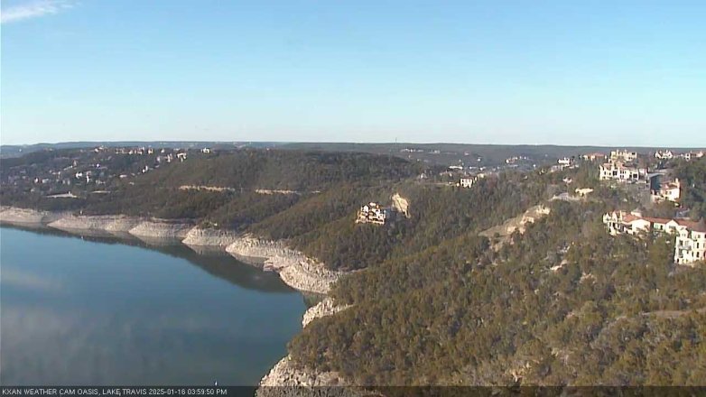 Lake Travis webcam, January 16, 2025 4:00 PM CT