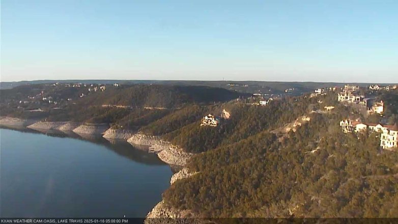 Lake Travis webcam, January 16, 2025 5:00 PM CT