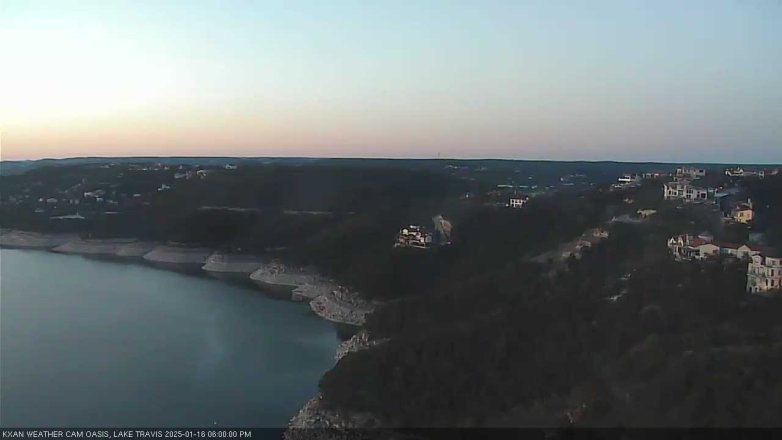 Lake Travis webcam, January 16, 2025 6:00 PM CT