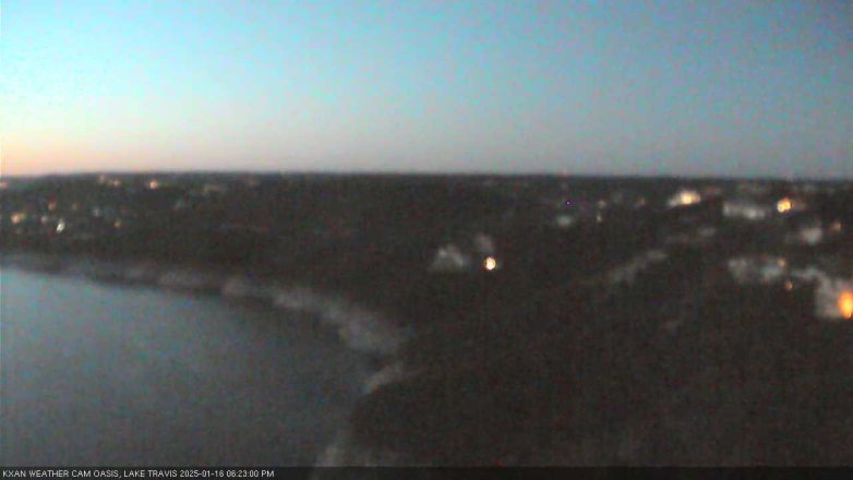 Lake Travis webcam, January 16, 2025 6:25 PM CT
