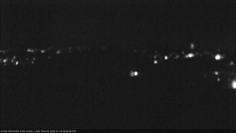 Lake Travis webcam, January 16, 2025 9:00 PM CT