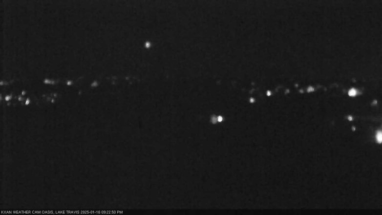 Lake Travis webcam, January 16, 2025 9:25 PM CT
