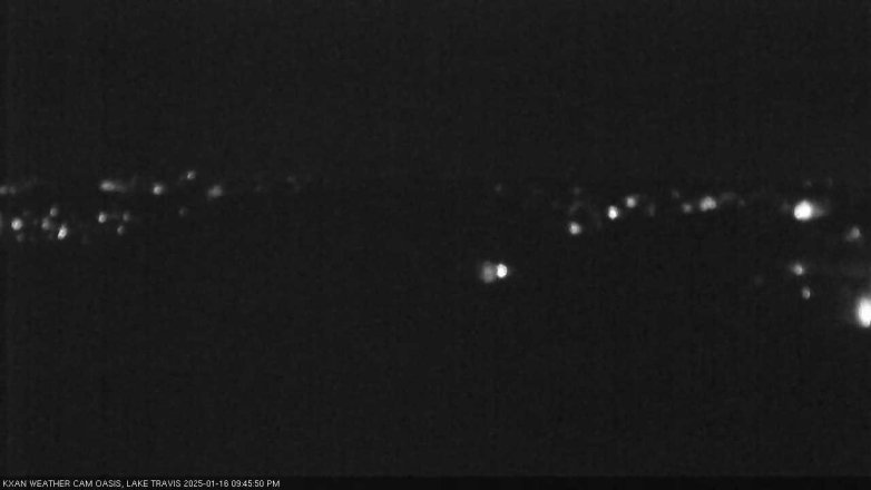 Lake Travis webcam, January 16, 2025 9:45 PM CT