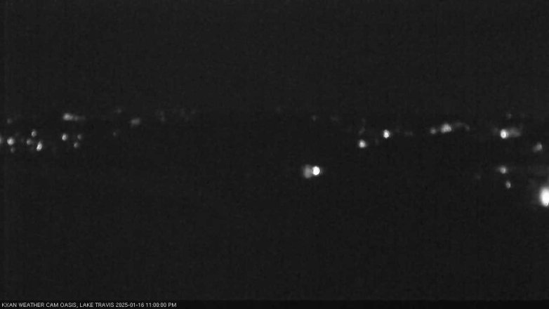 Lake Travis webcam, January 16, 2025 11:00 PM CT