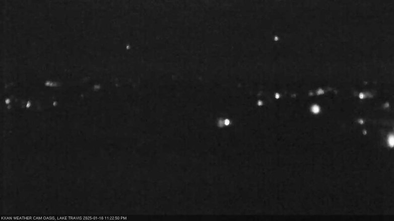 Lake Travis webcam, January 16, 2025 11:25 PM CT