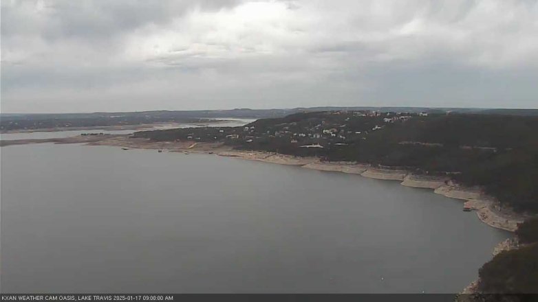Lake Travis webcam, January 17, 2025 9:00 AM CT