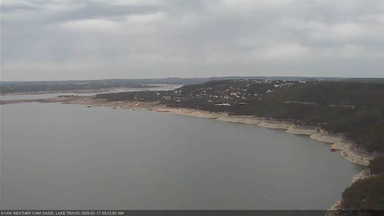 Lake Travis webcam, January 17, 2025 9:25 AM CT