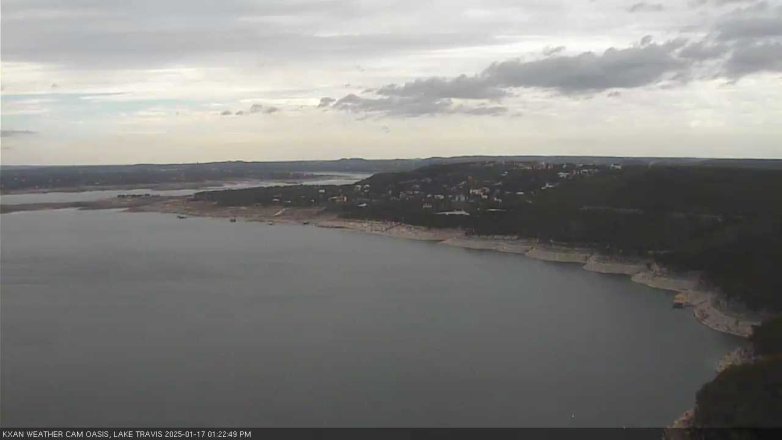 Lake Travis webcam, January 17, 2025 1:25 PM CT