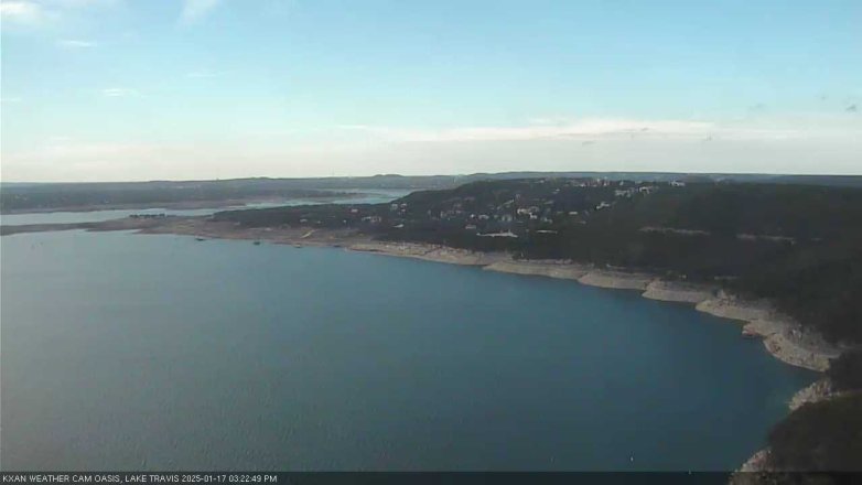 Lake Travis webcam, January 17, 2025 3:25 PM CT