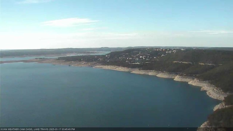 Lake Travis webcam, January 17, 2025 3:45 PM CT