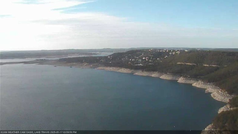 Lake Travis webcam, January 17, 2025 4:00 PM CT