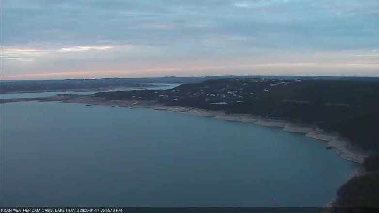Lake Travis webcam, January 17, 2025 5:45 PM CT
